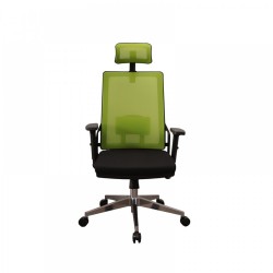 RFG Директорски стол Trento 26 HB, черна седалка, зелена облегалка