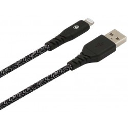 Кабел Tellur Green USB към Lightning, Apple MFI - Black