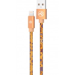 Кабел Tellur GRAFFITI USB към Lightning, 3A, 1м - Orange