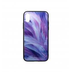 Kалъф Tellur Glass Print за iPhone X/XS - Feather