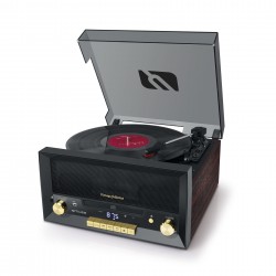 Грамофон MUSE MT-112 W със CD, Bluetooth и FM - Wood