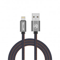 Текстилен кабел Tellur Apple MFI Cертифициран, 1m - Деним