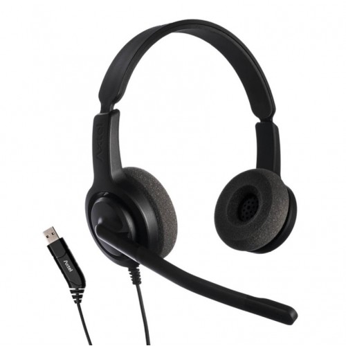 AxTel VOICE USB28 HD duo NC USB Headphones with microphone