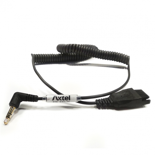 Свързващ кабел Axtel QD към 3,5мм жак - Спирален