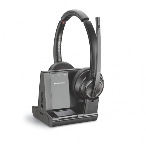Безжични DECT слушалки Plantronics SAVI 8220-M Office Stereo за PC, стационарни и мобилни телефони