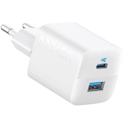 Anker 323 Fast Wall Charger 33W - захранване за ел. мрежа с USB-A и USB-C изходи и технология за бързо зареждане