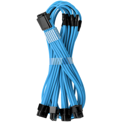Кабел CableMod E-Series Pro ModMesh Sleeved 12VHPWR PCI-e Cable for Super Flower Leadex Platinum / Platinum SE / Titanium / V Gold Pro / V Platinum Pro, EVGA G7 / G6 / G5 / G3 / G2 / P2 / T2 (Light Blue, Nvidia 4000 series, 16-pin to Quad 8-pin, 60cm)