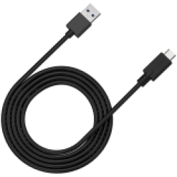 USB Кабели CANYON UC-4, Type C USB 3.0 standard cable, Power & Data output, 5V 3A 15W, OD 4.5mm, PVC Jacket, 1.5m, black, 0.039kg
