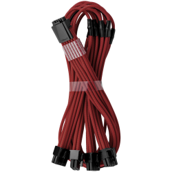 Кабел CableMod E-Series Pro ModMesh Sleeved 12VHPWR PCI-e Cable for Super Flower Leadex Platinum / Platinum SE / Titanium / V Gold Pro / V Platinum Pro, EVGA G7 / G6 / G5 / G3 / G2 / P2 / T2 (Blood Red, Nvidia 4000 series, 16-pin to Quad 8-pin, 60cm)