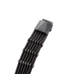 Кабел CableMod E-Series Pro ModMesh Sleeved 12VHPWR PCI-e Cable for Super Flower Leadex Platinum / Platinum SE / Titanium / V Gold Pro / V Platinum Pro, EVGA G7 / G6 / G5 / G3 / G2 / P2 / T2 (Black, Nvidia 4000 series, 16-pin to Dual 8-pin, 600mm)