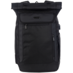 Раница CANYON RT-7, Laptop backpack for 17.3 inch, Product spec/size(mm): 470MM(+200MM) x300MM x 130MM, Black, EXTERIOR materials:100% Polyester, Inner materials:100% Polyester, max weight (KGS):