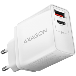 Адаптер за Захранване AXAGON ACU-PQ22W QC3.0 + USB-C PD wall charger