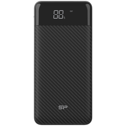 Зарядно устройство Silicon Power GS28 20.000mAh Powerbank > 500 charging cycles 2x USB A out, 1x Micro-USB in + 1x USB C in/out, Fast Charge, Battery % Display, Black, EAN: 4713436133315