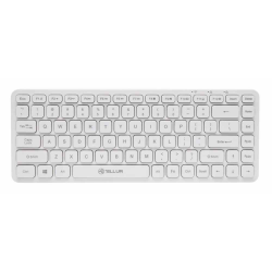 Безжична клавиатура Tellur Mini US - White
