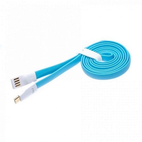 Магнитен кабел Tellur USB - Micro-USB, 120 см - син