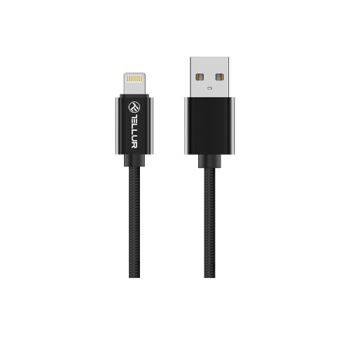 Кабел Tellur USB - Lightning, 100 cm - Плетен