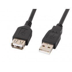  Lanberg extension cable USB 2.0 AM-AF  1.8m  black