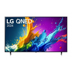  LG 50QNED80T3A  50  4K QNED HDR Smart TV  3840x2160  DVB-T2/C/S2  Alpha 5 AI 4K Gen7  HDR 10 PRO  webOS 24 ThinQ  4K Upscaling  WiFi 5  Voice Controll  Bluetooth 5.1  AirPlay 2  LAN  CI  HDMI  SPDIF  2 pole Stand   Silver