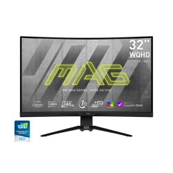  MSI MAG 325CQRXF  31.5   Rapid VA  240Hz  1ms  WQHD 2560x1440  FreeSync Premium  HDR 400  ClearMR 7000  KVM  Mystic Light  Console mode  400 nits  4000:1  100M;1  DP (1.4a)  2x HDMI (2.0)  1x Type-C (DP alt. PD 15W)  USB HUB  Adj.Stand 100mm  Tilt  VESA