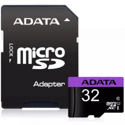  Adata 32GB MicroSDHC UHS-I CLASS 10 (1 adapter)