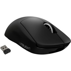  Logitech G Pro X Superlight Wireless Mouse  Lightspeed Wireless 1ms  HERO 25K DPI Sensor  400 IPS  Onboard Memory  >63g  Black