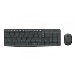  Logitech MK235 Wireless Keyboard and Mouse Combo - Grey - US INTL