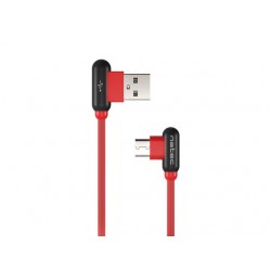  Natec USB-C(M) -> USB-A (M) 2.0 cable 1m. Angled left/right Red