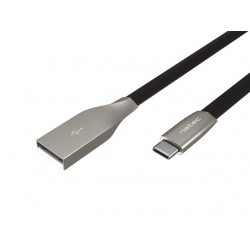  Natec USB-C(M) -> USB-A (M) 2.0 cable 1m. Black metal