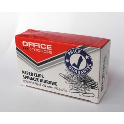 Кламери Office Products, заоблен връх, 50mm, опаковка 100