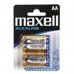 Батерия Maxell, LR06/AA, алкални, 1.5V, 4 бр, бл