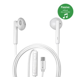 4smarts Harmony стерео слушалки, USB-C, 1,1 м, бели