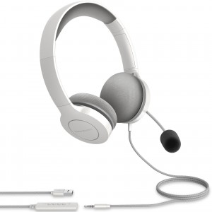 Жични слушалки с микрофон Energy OFFICE 3 - Бели