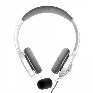 Жични слушалки с микрофон Energy OFFICE 3 - Бели