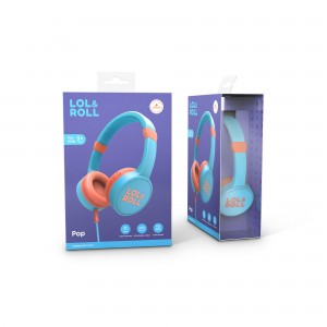 Жични детски слушалки Energy LOL&ROLL POP - Blue