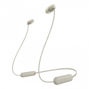 Безжични слушалки Sony WI-C100 Wireless - Beige