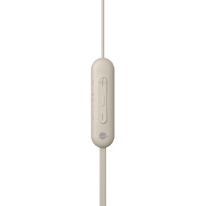 Безжични слушалки Sony WI-C100 Wireless - Beige