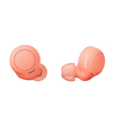 Напълно безжични слушалки Sony WF-C500 - Coral Oringe