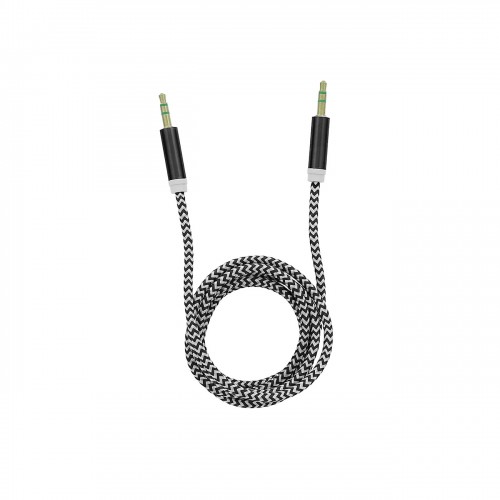 Аудио кабел Tellur Basic AUX 3,5 мм жак - 1м, Черен