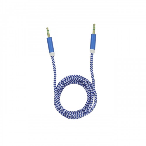 Аудио кабел Tellur Basic AUX 3,5 мм жак - 1м, Син