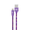 Кабел Tellur GRAFFITI USB към Lightning, 3A, 1м - Purple