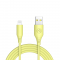 Силиконов кабел Tellur от USB към Lightning - Жълт