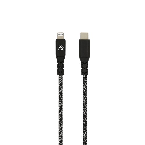 Кабел Tellur Green USB Type-C към Lightning, Apple MFI - Black