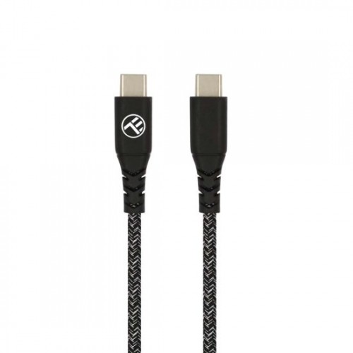 Кабел Tellur Green USB Type-C към Type-C, 3A - Black