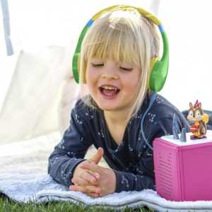 Детски жични слушалки HAMA Kids Guard - Зелен/Жълт