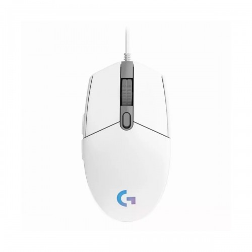 Жична геймърска мишка Logitech G102 LIGHTSYNC RGB - Бяла