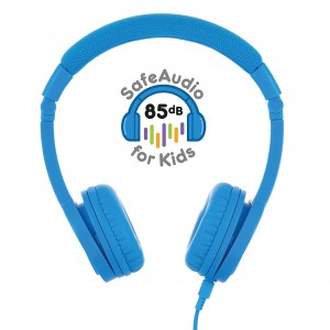 Жични детски слушалки BuddyPhones Explore+, Cool Blue