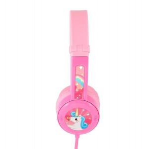 Жични детски слушалки BuddyPhones Travel, Light Pink