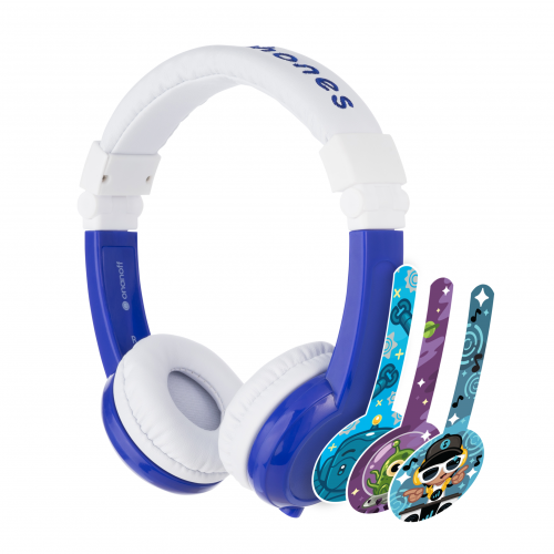Детски слушалки BuddyPhones INFLIGHT, blue