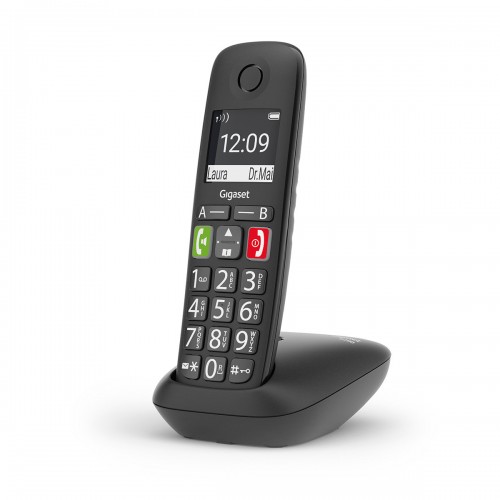Безжичен DECT телефон Gigaset E290 - Черен