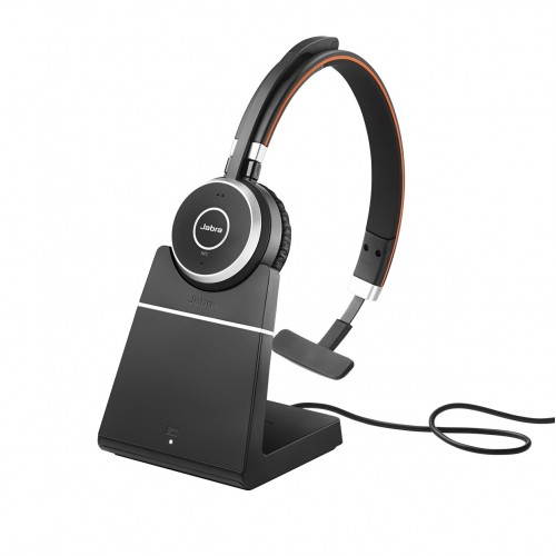  Слушалка с микрофон Jabra Evolve 65 UC Mono Bluetooth Charging Stand